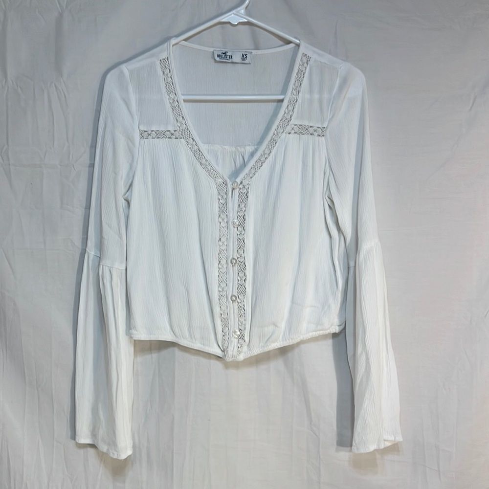 Hollister crop blouse women’s XS